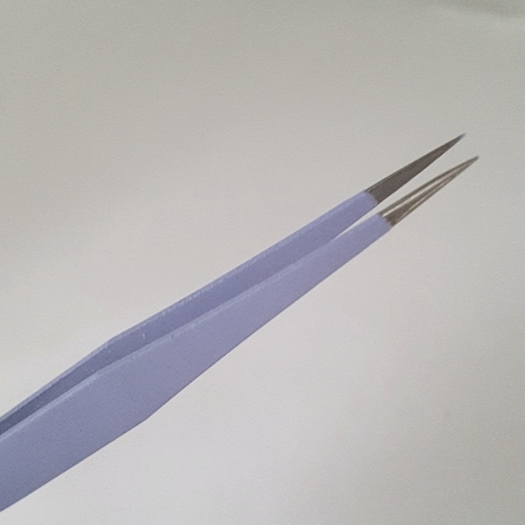 🆕 NEW 2/15$ 1 pc Standard Tweezers with Protector Cap (Lilac) - Picture 4 of 13